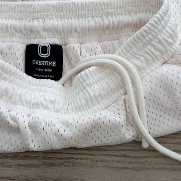 OVERTIME KIDS (sz Youth M) OT CLASSIC MESH SHORTS - bone - Picture 3 of 6